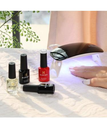 Bluesky LED UV Gel Nail Lamp 6W | Portable Mini Travel Gel Polish Dryer with Timer | USB Cable Included - Buy Online on SooperMarket.com