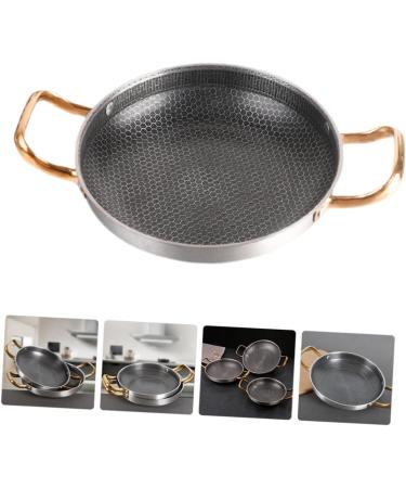 Alipis 26c Stainless Steel Cooking Pot Crayfish Camping Wok Induction Cooker maifan Wok Omelet pan Non Stick pan Amphora Saucepan Spanish Paella pan Stainless Steel Honeycomb 39x26cm As Shown - Buy Online on SooperMarket.com