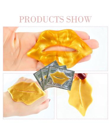 VERONNI 24K Gold Lip Mask - Hydrating Lip Plumper with 30 Patches for Smoother, Firmer Lips - Moisturizing and Nourishing Formula to Minimize Fine Lines - Buy Online on SooperMarket.com