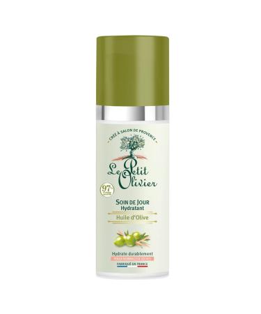 Le Petit Olivier Moisturizing Day Skin Care - Enriched with Olive Oil - Soothes and Hydrates Skin - Made with Natural Origin Ingredients - Silicone Free - Normal to Dry Skin - 1.6 oz Moisturizer