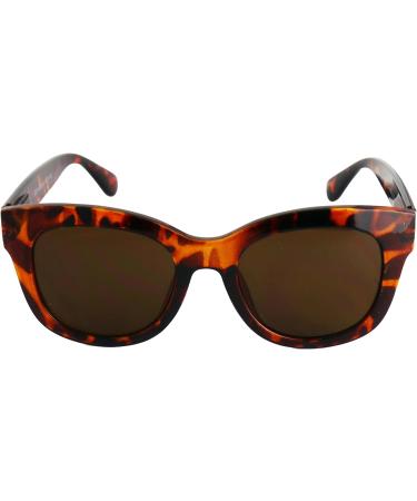 Shop Stylish Retro Mini Glasses - Prescription Sunglasses with Thick Frames & Free Case | Women's Leopard Brown Reading Glasses (1.0 D) - International Shipping - Buy Online on SooperMarket.com