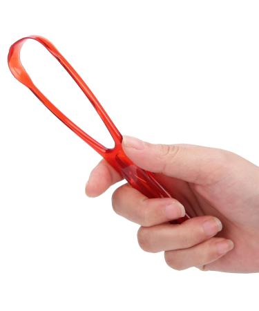 Buy Tongue Scraper - Plastic Tongue Cleaner & Brush for Fresh Breath | Heal Bad Breath for Adults & Kids (Red) - Buy Online on SooperMarket.com