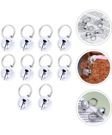 Balacoo Pet Bells 10pcs Cat Dog Bells Pet Collar Accessories Pet Training Bells for Kitten Collars Puppy Collars Silver - Buy Online on SooperMarket.com