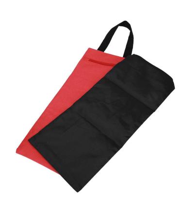 Alomejor Yoga Sandbag 2Pcs Fitness Yoga Punching Bag Unfilled Freeweight Fitness Sandbag for Yoga Thin Arm 41x18cm RED
