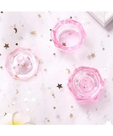 BrushesOctagonal Dappen Dish Cup Crystal Glass Glassware Tool for Nail Art Manicure Care - Buy Online on SooperMarket.com