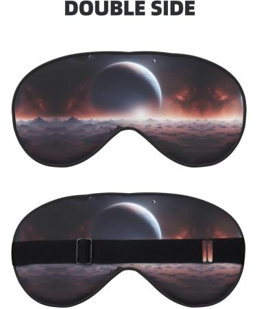 Buy SSIMOO Space Planet Sleep Mask - Adjustable Breathable & Fashionable Eye Mask for Comfort | International Shipping Available - Buy Online on SooperMarket.com