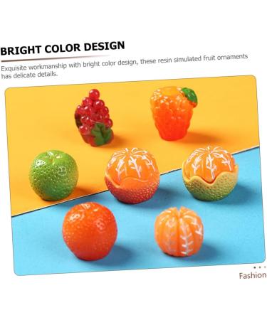 CORHAD 24pcs Artificial Fruit Doll Fruits Lemon Slice Model Fruits Cake Topper Realistic Grape Props Lifelike Grape Props Hairclips Photo Frames Ornaments Material Phone Case Resin Child - Buy Online on SooperMarket.com