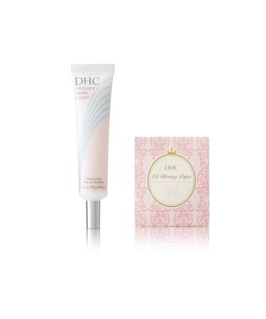 DHC Velvet Skin Coat 0.52 oz (15 g) Net wt. and Blotting Paper 100 Sheets
