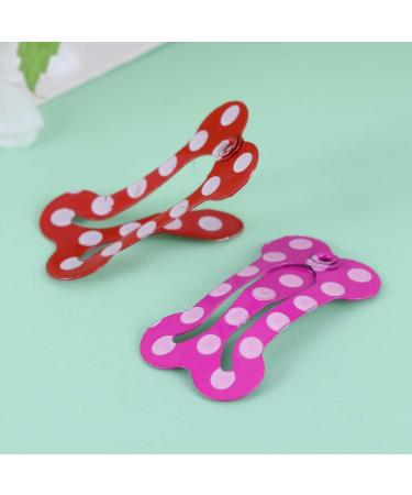 STOBOK 20pcs Mini Pet Hair Clip Bone-Shaped Snap Bows for Dogs and Cats - Grooming Topknot Bows for Parties and Birthdays - Random Color - Buy Online on SooperMarket.com