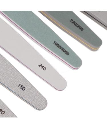 Nail Buffer File Tool Double Sided Curved Nail File for Salon - Buy Online on SooperMarket.com