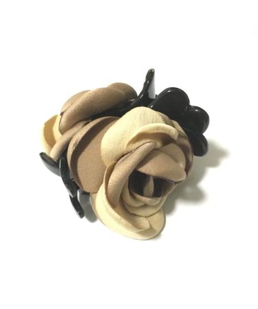 Meilliwish Beautiful Variegated Flowers Wedding Women Hair Claw Clip(D46)(Short)