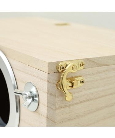 Wooden Parrot Breeding Box | Cockatiel Parakeet Nesting Box | Natural Wood Breeding Cage House for Lovebirds Cockatiel Budgie Conure Finch Parakeet Mating Hatching 1Pc - Buy Online on SooperMarket.com