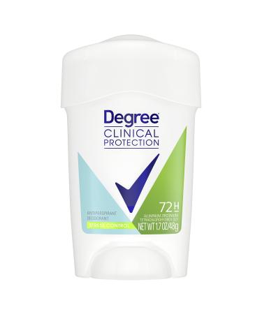 Degree Clinical Protection Antiperspirant Deodorant 72-Hour Sweat & Odor Protection Stress Control Antiperspirant for Women 1.7 oz