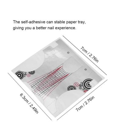 500 Pcs Self-Adhesive Nail Extension Stickers - Guide for UV Gel & Acrylic Nail Art Tips - Buy Online on SooperMarket.com