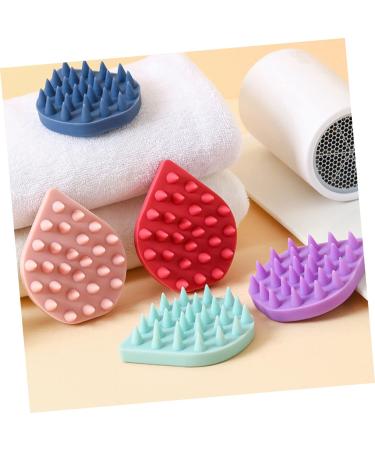 Silicone Shampoo Comb & Scrubber Massager | Scalp & Body Brush for Baby Shower | Dark Blue | 1pc - Buy Online on SooperMarket.com