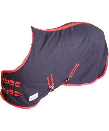 Buy RL24 Sweat Rug BASICLINE - Breathable Fleece Blanket with Cross Strap for Horses | Night Blue 95cm | International Shipping - Buy Online on SooperMarket.com