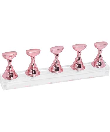 TYTOGE Nail Art Display Practice Stand Magnetic Nail Fingernail Tip Holder Manicure Set Tool for Home DIY Beginner Salon Supplies (Rose Pink) - Buy Online on SooperMarket.com
