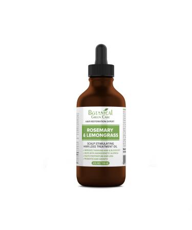 Botanical Green Care  Rosemary & Lemongrass  Serum  Rosemary Oil for Women and Men  hair oil for dry damaged hair   Hair Serum for Thicker Longer Fuller Hair  All-Natural Vitamin Rich Serum