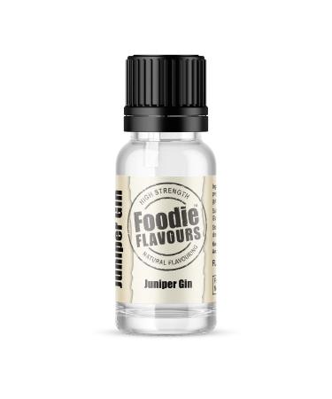 Juniper Gin Natural Flavouring - Foodie Flavours - 15ml Gin 15 ml (Pack of 1)