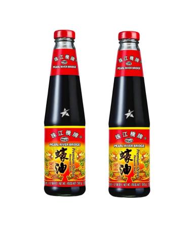 Pearl River Bridge Chinese Premium Oyster Flavoured Sauce for Stir Fry & Marinades 510g (Pack of 2)