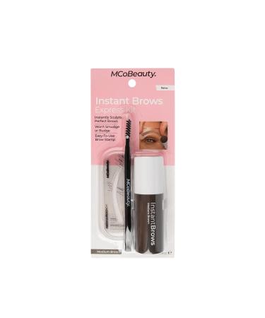 MCoBeauty Medium Brown Brow Kit - Sculpt & Shape Brows Easily - Matte Finish Pomade - Includes Reusable Stencils - Buy Online on SooperMarket.com