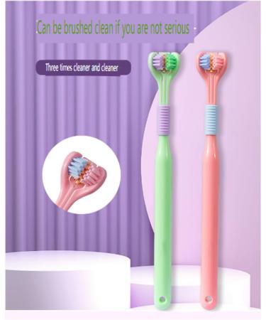 Vnduifh 3-Piece Sensory Joy Toothbrush Set - Three-Sided Soft Toothbrush for Children with Special Needs | International Shipping - Buy Online on SooperMarket.com