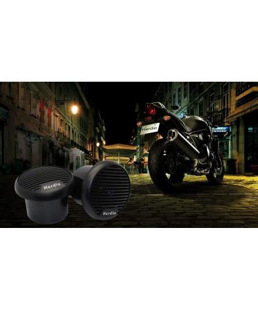 Herdio 3 Waterproof Marine Speakers - 2-Way Full Range Stereo System, 140W MAX Power (Pair) | Motorcycle, Boat, UTV, ATV, Golf Cart Speaker for Powersports & Spa - Black - Buy Online on SooperMarket.com