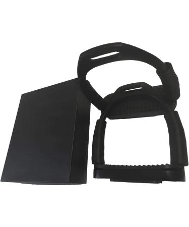 Tula-Toys 12cm Safety Metal Joint Stirrups for Horses - Black | International Shipping Available - Buy Online on SooperMarket.com