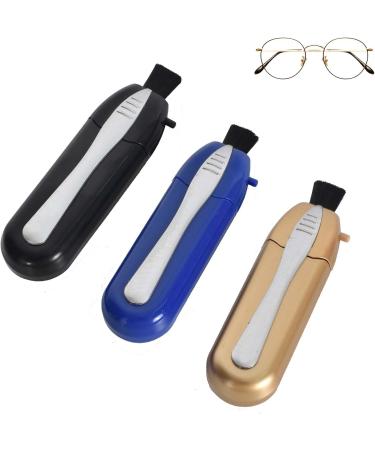 Kioiner 3 Pcs Eyeglasses Lens Cleaners Mini Portable Carbon Microfibre Cleaning Clip with Brush for All Types of Glasses Sunglasses Reading Glasses Spectacles - Buy Online on SooperMarket.com