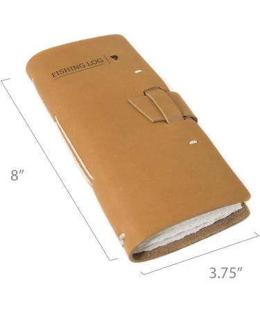 Rustico Leather Fishing Log Book Designed by and for Fishermen. with Template  Records Details of Fishing Trip  Including Date  Time  Location  and Weather Conditions Buckskin - Buy Online on SooperMarket.com