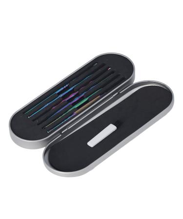 Ear Wax Cleaner Portable Case Ear Cleaning Kit Glossy Appearance Fully Polished for Home for Travel (Colorful)