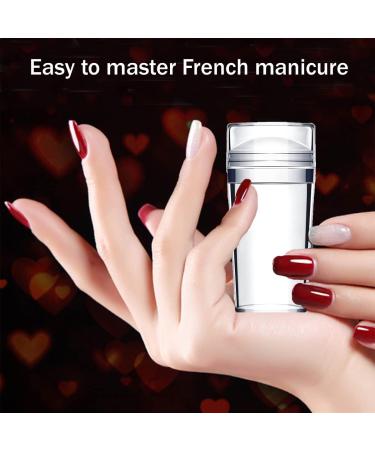 DADYOUPIN Silicone Nail Stamper Double Sided French Nail Art Stamp with Scraper - Buy Online on SooperMarket.com