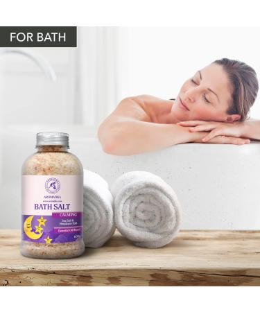 Soothing Swimming Salt 600g with Essential Oils | Sandalwood Lavender & Bergamot | Natural Bath Salt for Sleep & Relaxation | Personal Care - 1 Pack - Buy Online on SooperMarket.com