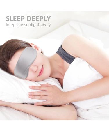 22 Momme 100% Pure Mulberry Silk Grey Sleep Cap for Women - Double Layer Hair Bonnet for Sleeping - Buy Online on SooperMarket.com