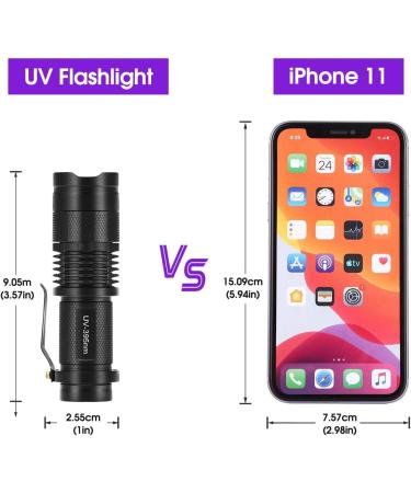 Fulighture UV Torch 2 Pack Pets Black Light 3 Modes Lights 395nm Dogs/Cats Urine Detector Ultraviolet Flashlight Find Dry Stains on Carpets/Rugs/Floor Operated by AA Batteries (Not Included) - Buy Online on SooperMarket.com