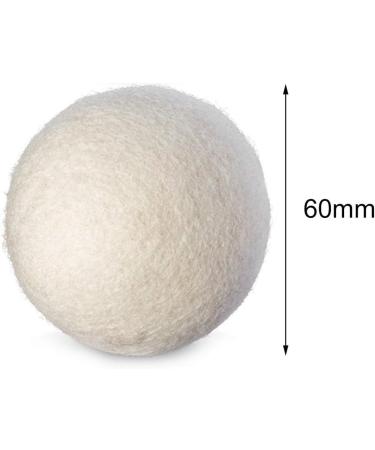 6PCS/Set Natural Reusable Laundry Clean Ball Practical Home Wool Dryer Balls - Buy Online on SooperMarket.com