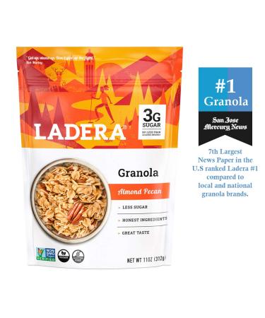Ladera Granola | Almond Pecan Granola | Low Sugar | Gluten Free & Vegan | Granola Breakfast | Healthy Snack | 11 oz Almond Pecan 11 Ounce (Pack of 1) - Buy Online on SooperMarket.com