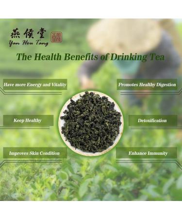 Yan Hou Tang Organic Green Oolong Tea Loose Leaf - 150g | Full Four Seasons Spring | High Mountain Raw Low Fermented | Fragrant Taste | Formosa Taiwan - Buy Online on SooperMarket.com