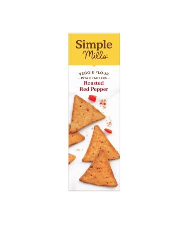 Simple Mills Roasted Red Pepper Crackers 4.25 oz Pack of 6 - Gluten Free, Vegan, Paleo Snacks - Buy Online on SooperMarket.com