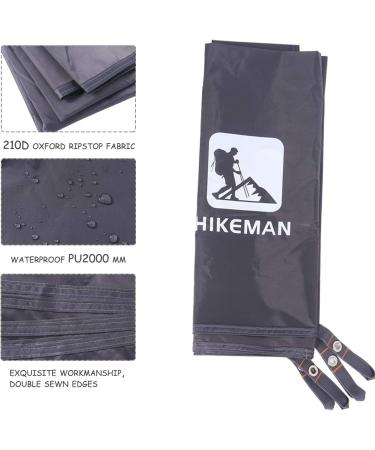 Tent Footprint Camping Tarp Waterproof - Ultralight Ground Mat for Picnic, Hiking - Grey 180x210cm - Buy Online on SooperMarket.com