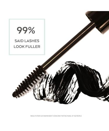 Emani Double Lash Organic Volumizing Mascara + Growth Serum - Smudge-Free & Vegan Formula for Sensitive Eyes - Paraben-Free & Cruelty-Free - 0.23 Fl Oz Granite - Buy Online on SooperMarket.com
