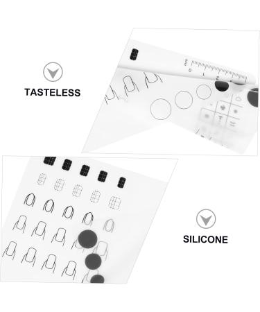 minkissy 1pc Silicone Manicure Pad Silicone Pad White Printing - Buy Online on SooperMarket.com
