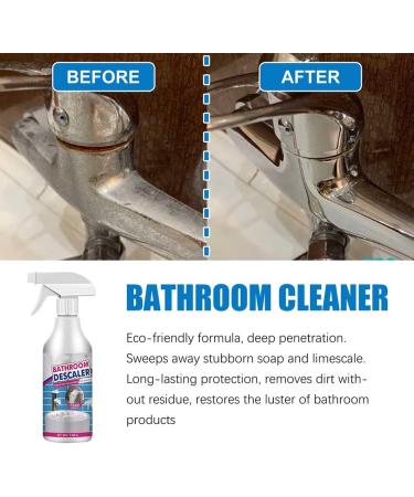 60ml Bathroom Descaler Spray Stubborn Stains Cleaner Bathroom Descaler Spray Bathroom Descaler Cleaner All Purpose Bubble Cleaner Foam Spray (2PC) - Buy Online on SooperMarket.com