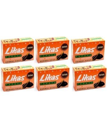 6 Likas Papaya Soaps by Likas