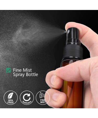 FANDAMEI 10 x 30ml Spray Bottles - Empty Perfume Atomizer with Funnel | Durable Plastic Travel Spray Bottle - Buy Online on SooperMarket.com