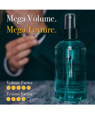 Pete & Pedro SALT Natural Sea Salt Spray for Instant Volume, Texture, & Thickness | Light Hold for Men & Women | Texturizing & Thickening Hair Spray - 2 oz - Buy Online on SooperMarket.com