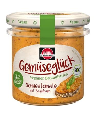 Schwartau Gem segl ck sun-dried tomato with basil vegan organic vegetable spread 135 g 135 g (1 pack) tomato basil