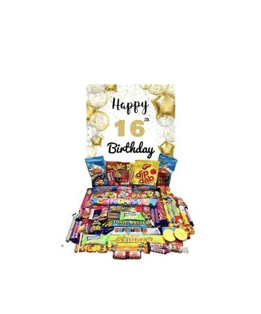 Happy 16th Birthday Pick n Mix The Ultimate Retro Sweet Selection 70s 80s Box Sweet Hamper Present Gift