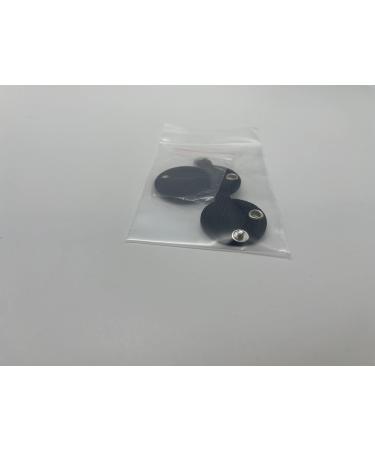 Dog Brand Pocket Engraving | Push Button | Synthetic Leather Keychains in Blue Black Red Yellow | 30mm Customizable Control Tags - Buy Online on SooperMarket.com