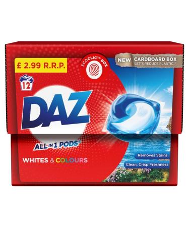 Daz All in 1 Pods Washing Capsules 4 x 19 x 19.7g Price Marked Packs